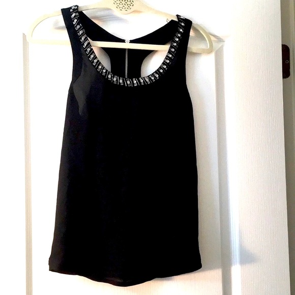 Express Tank Top with beaded collar detail - Picture 1 of 4